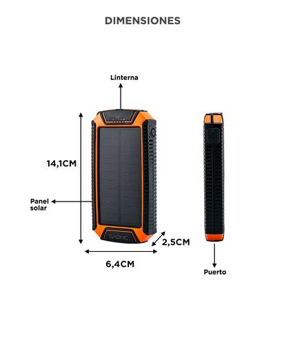 Cargador de Batería Solar Gadnic Power Bank Inalambrico  - 5