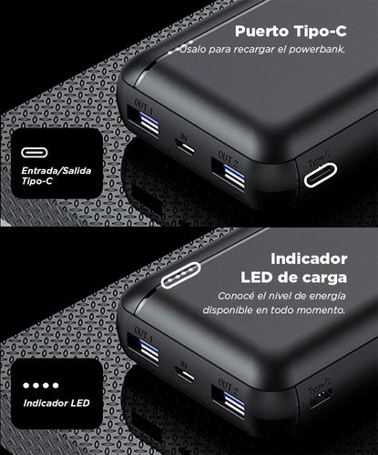 Cargador Portátil Gadnic 25000 mAh Carga Rápida 2 USB Usado - 3