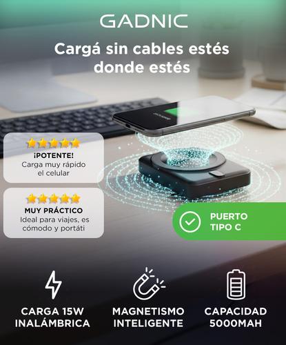 Cargador Gadnic 5000Mah Carga Rápida USB C Power Bank - 1