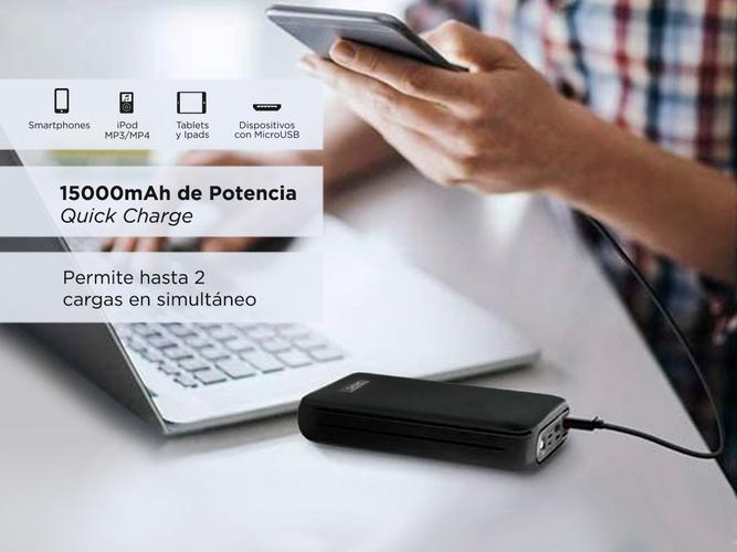 Cargador Portátil Gadnic Mini 15000 mAh Carga Rápida 2 USB - 3