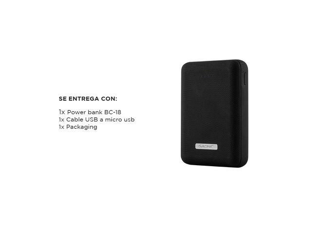 Cargador Portátil Gadnic Mini 15000 mAh Carga Rápida 2 USB - 6