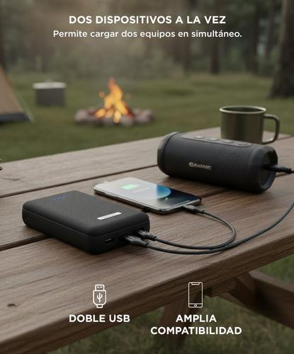 Cargador Portátil Gadnic BC-18 Mini 10000 mAh Carga Rápida 2 USB Outlet - 3