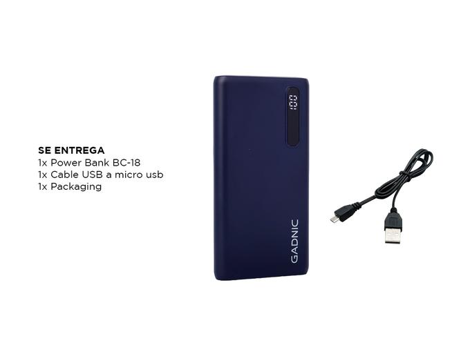 Cargador Portátil Gadnic BC-19 15000 mAh Carga Rápida USB C - 6