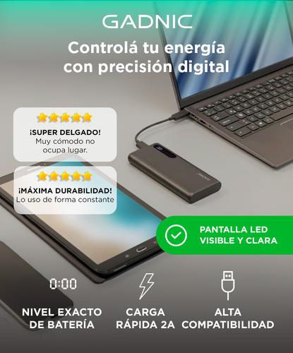 Cargador Portátil Gadnic BC-19 15000 mAh Carga Rápida USB C - 1