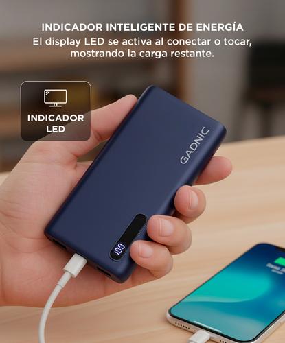 Cargador Portátil Gadnic BC-19 15000 mAh Carga Rápida USB C - 4
