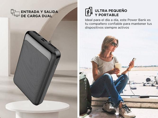 Power Bank Gadnic 10000mah Cargador Portatil Type C Usb - 3