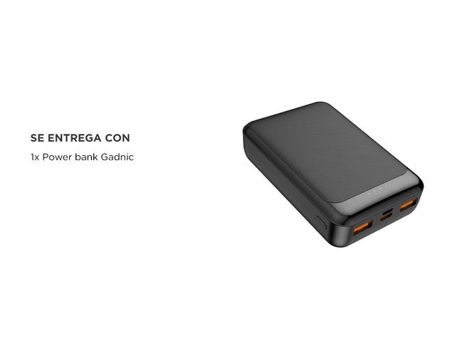 Power Bank Gadnic 10000mah Cargador Portatil Type C Usb - 5