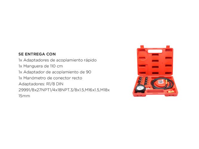 Manómetro de presión  Gadnic de 140 PSI - 5