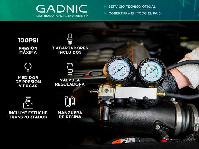 Compresometro medidor de nafta Gadnic 0 a 100 PSI - 1