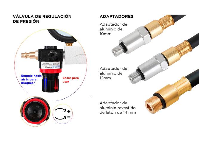 Compresometro medidor de nafta Gadnic 0 a 100 PSI - 3