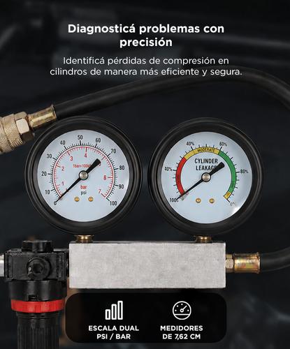 Compresometro medidor de nafta Gadnic 0 a 100 PSI - 2