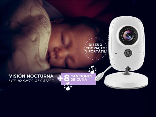 Baby Call Gadnic con Cámara Visión Nocturna a Color 32 Temperatura Ambiente - 3