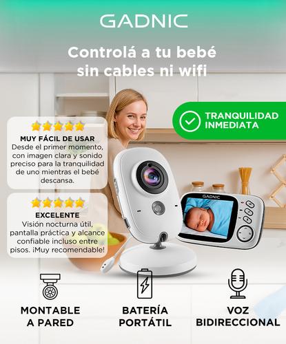 Baby Call Gadnic con Cámara Visión Nocturna a Color 32 Temperatura Ambiente - 1