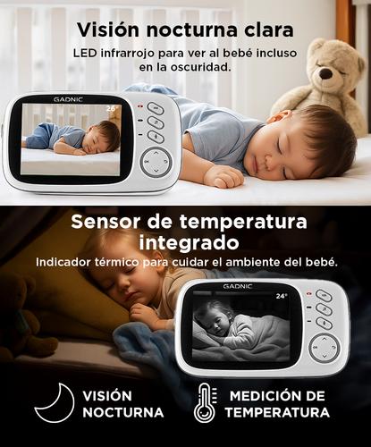Baby Call Gadnic con Cámara Visión Nocturna a Color 32 Temperatura Ambiente - 3