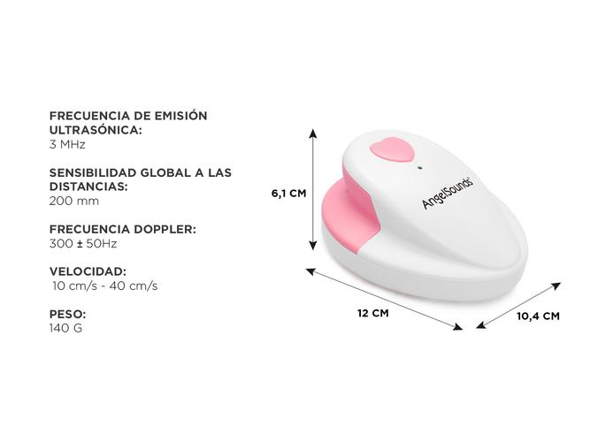 Monitor Fetal Prenatal Angel Sounds JPD-100SX Doppler Frecuencia Cardíaca - 4