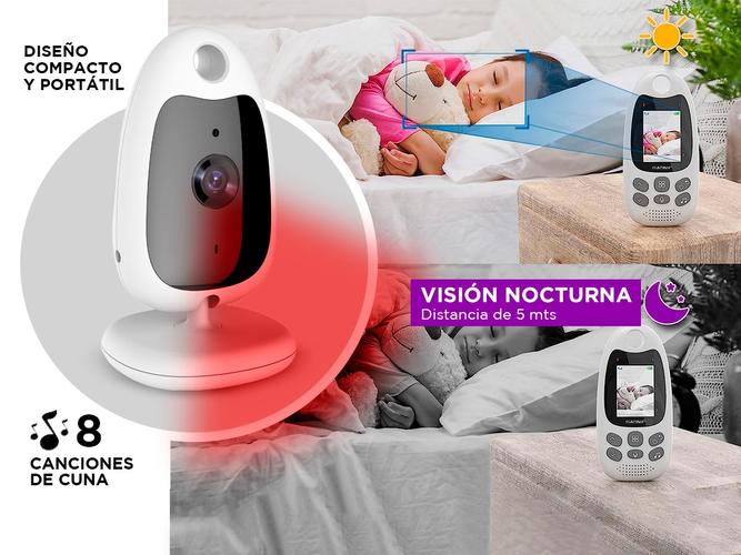 Baby Call Camara Monitor Seguridad Bebes Intercomunicador - 3