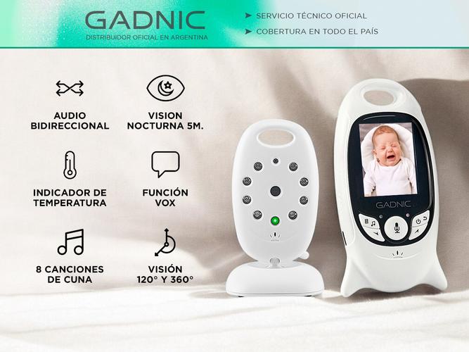 Baby Call Monitor Gadnic Audio Melodias Video con Visión Nocturna - 1