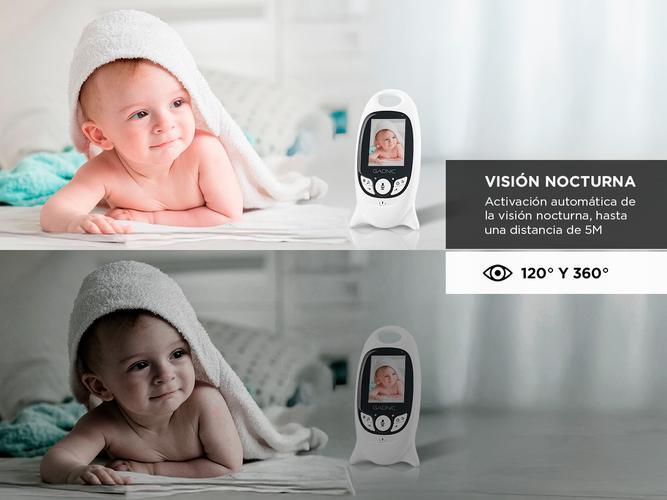 Baby Call Monitor Gadnic Audio Melodias Video con Visión Nocturna - 3