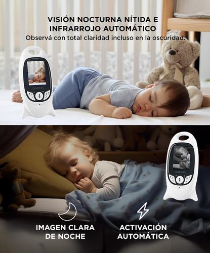 Baby Call Monitor Gadnic Audio Melodias Video con Visión Nocturna - 3