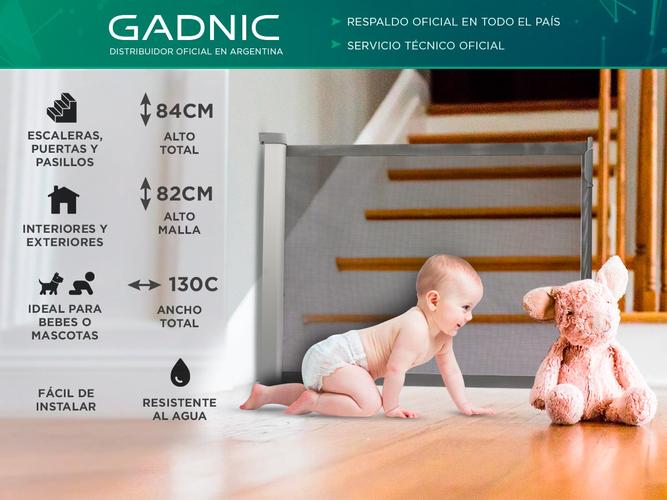 Puerta De Seguridad Retractil Gadnic Bebes - 1