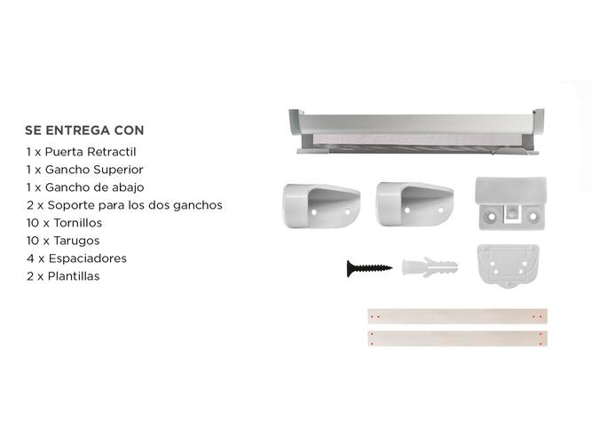 Puerta De Seguridad Retractil Gadnic Bebes - 5