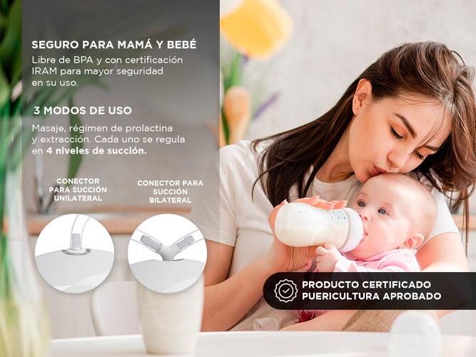Sacaleche Electrico Mawe By Gadnic Doble Capacidad automatico - 2