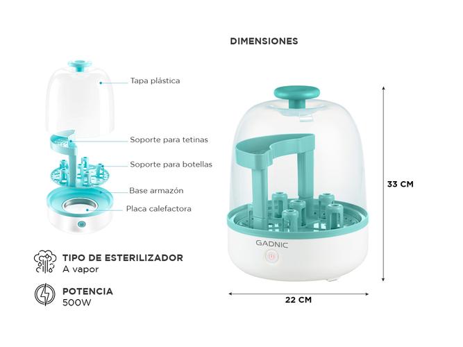 Esterilizador de Mamaderas Mawe By Gadnic Eléctrico A Vapor  - 5