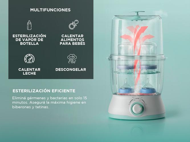 Esterilizador Doble Mamaderas Gadnic Calentador Multifunción Digital  - 2