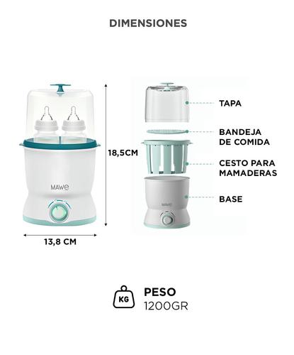 Esterilizador Doble Mamaderas Gadnic Calentador Multifunción Digital  - 5