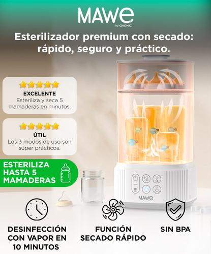 Esterilizador De Biberones 3 en 1 Mawe By Gadnic Secador Para 5 Mamaderas  - 1