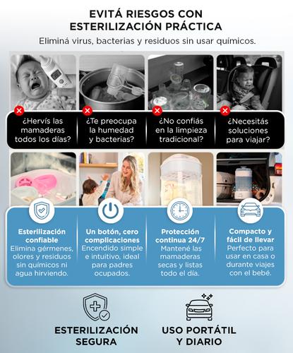 Esterilizador De Biberones 3 en 1 Mawe By Gadnic Secador Para 5 Mamaderas  - 4