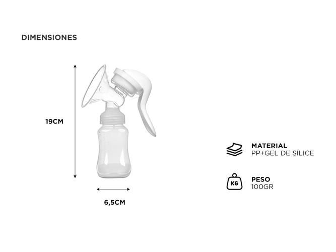Sacaleche Manual Mawe by Gadnic 150ml  - 4