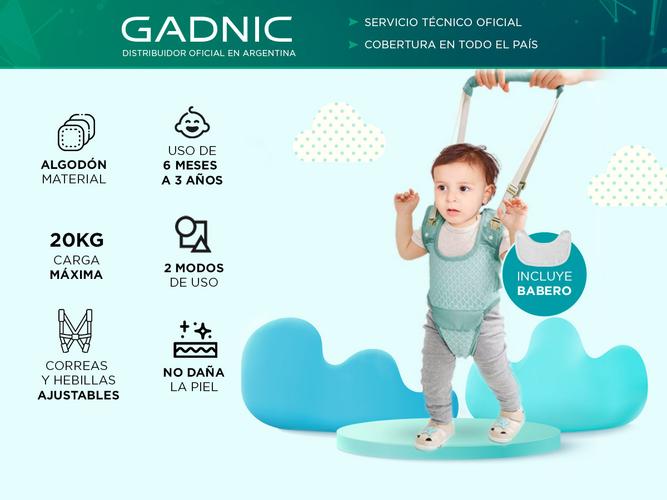 Arnés De Seguridad Bebés Gadnic Asistente Caminador - 1