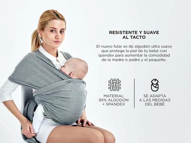 Fular Porta Bebé B63K Gadnic Universal Algodón Ergonómico - 2