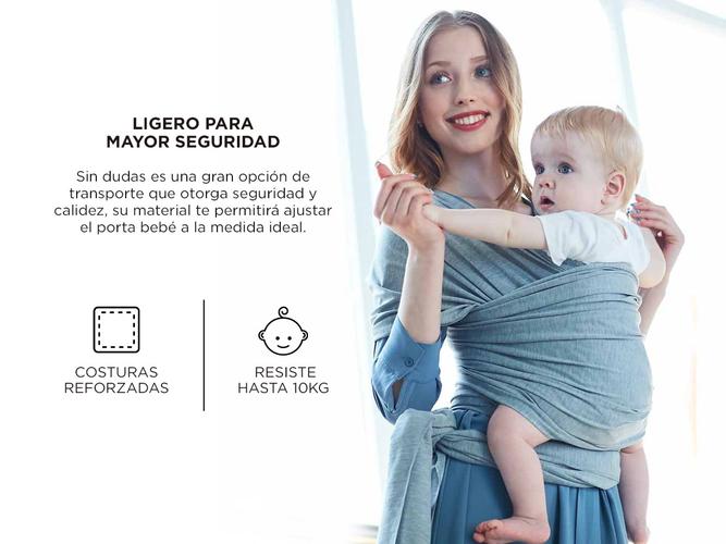 Fular Porta Bebé B63K Gadnic Universal Algodón Ergonómico - 3