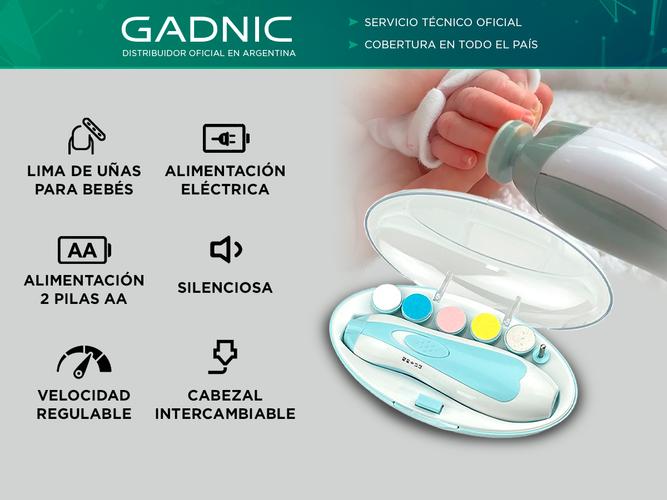 Lima de Uñas Para Bebé Gadnic CU70 Torno Eléctrico - 1
