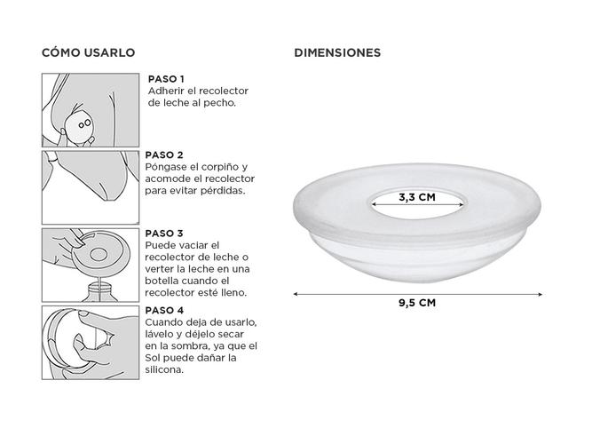 Depósito Recolector de Leche Materna Gadnic Protector de Pezón - 3