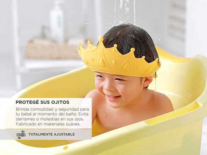 Gorro De Ducha Corona Protege Ojos Gadnic Para Bebés y Niños  - 2