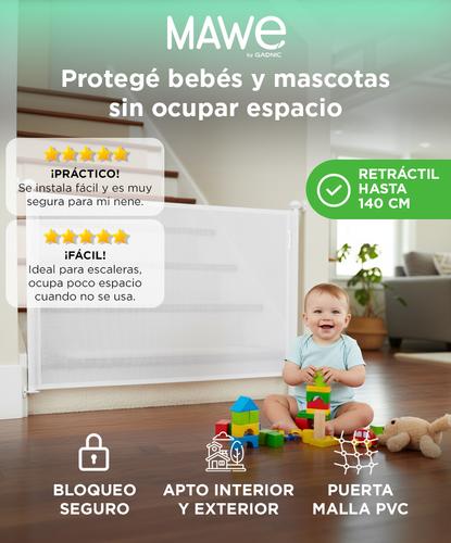 Puerta de Seguridad Retráctil Mawe Gate 140 Con Bloqueo Outlet - 1