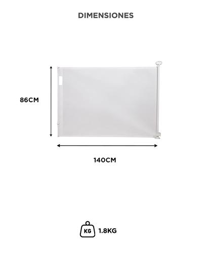 Puerta de Seguridad Retráctil Mawe Gate 140 Con Bloqueo Outlet - 5