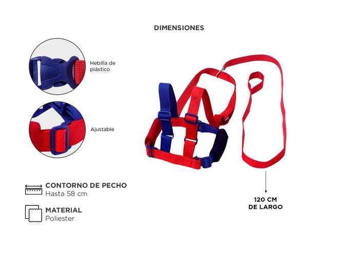 Arnés Cinturón de Seguridad para Niños Gadnic BEBE105 Antipérdida Guía - 3