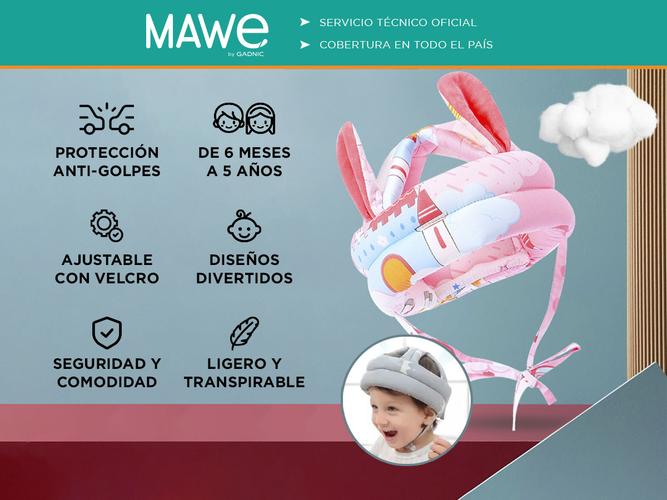 Gorro Para Niños Protección Anti-Golpes Mawe BEBE106 Ajustable - 1