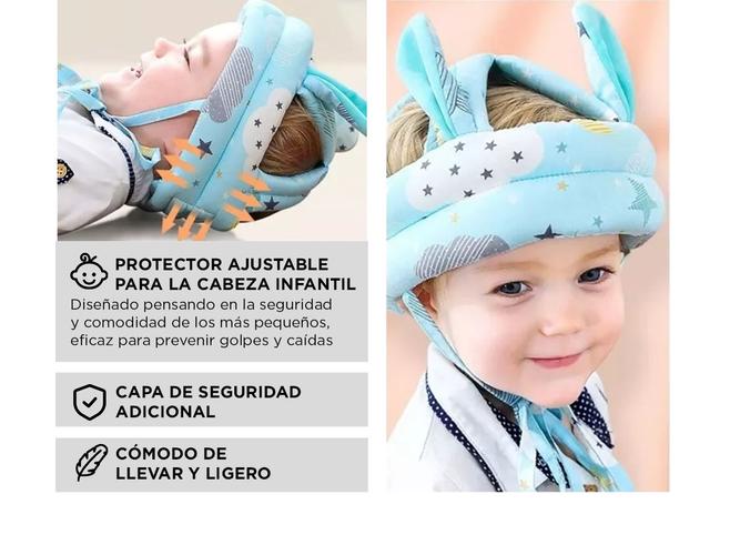 Gorro Para Niños Protección Anti-Golpes Mawe BEBE106 Ajustable - 2