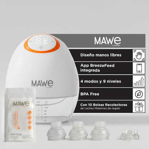Sacaleche Eléctrico Mawe By Gadnic 9 Niveles 4 Modos Portátil  - 0