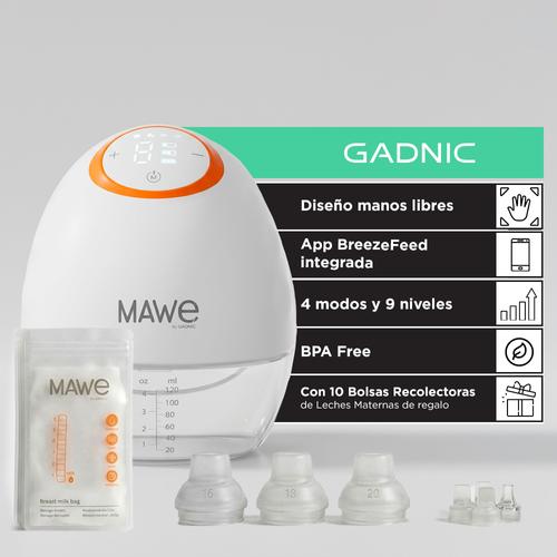 Sacaleche Eléctrico Mawe By Gadnic 9 Niveles 4 Modos Portátil  - 0