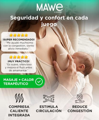 Masajeador  Lactancia MAWE By GADNIC 2 en 1 Calor Recargable  - 1