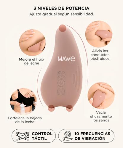 Masajeador  Lactancia MAWE By GADNIC 2 en 1 Calor Recargable  - 2