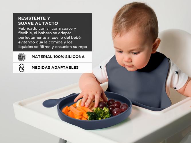 Set de Alimentación de Bebé Gadnic Cubiertos Platos de Silicona  - 2