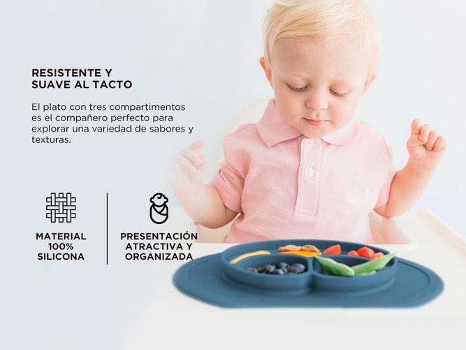 Set de Plato y Cubiertos para Bebes Gadnic Silicona Segura - 2