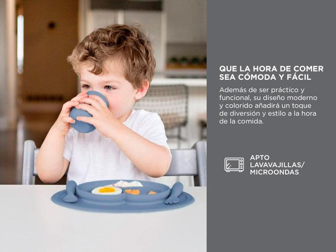 Set de Plato y Cubiertos para Bebes Gadnic Silicona Segura - 3